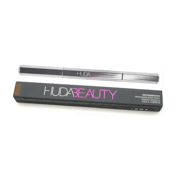 HUDA BEAUTY Bomb Brows Microshade Brow Pencil 4 LIGHT BROWN - 0.023g NIB - Picture 1 of 13
